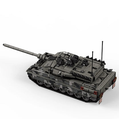 World War 2 WW2 Army Military Soldiers SWAT Leopard 2A7 Main Battle Tank Assemble Building Blocks Bricks Children's Toys Gift - CADA BRICKS®