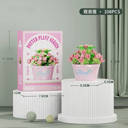 Bouquet Flower Mini Diy Building Block Toys for Children Bricks Blocks for Adults Constructor Micro Bricks Construction Set Gift - CADA BRICKS®