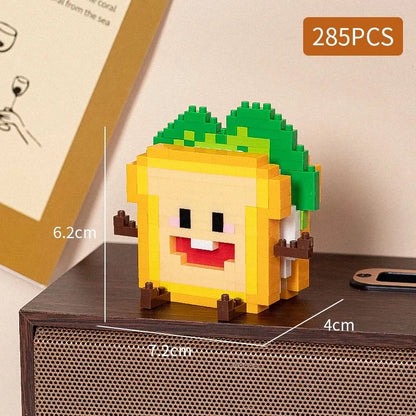 Food styling, mini building block toys, fruit stacking, desktop decoration, collection, collage, cute models, Christmas gifts - CADA BRICKS®