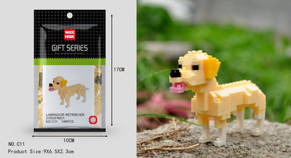 Mini Building Blocks 3D Animal  Diamond Model Micro Bricks Dog Cat Bird Moose Wolf Panda Macaw Toys For Children Birthday Gifts - CADA BRICKS®