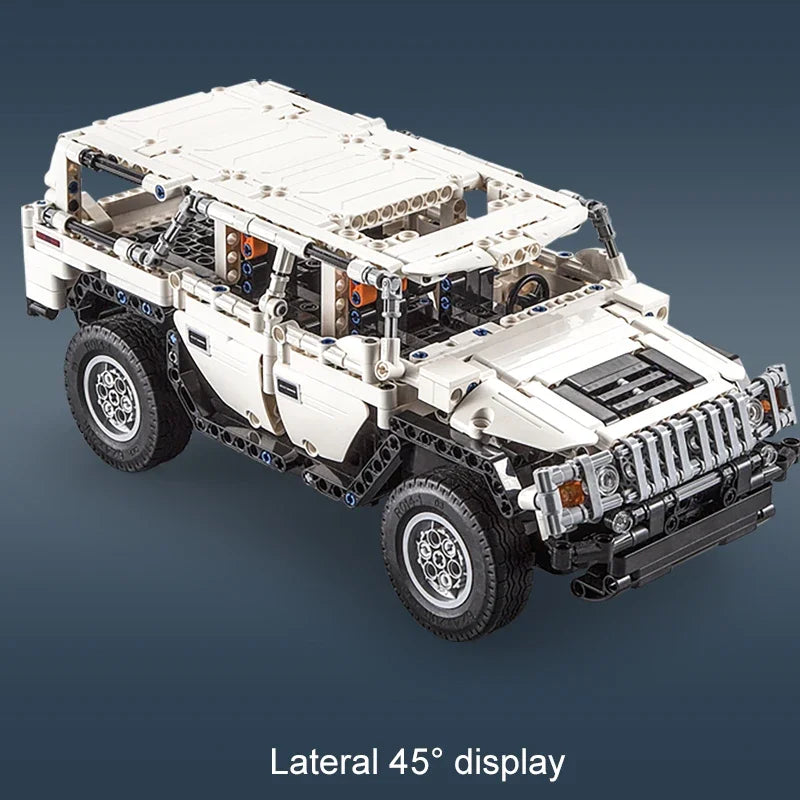 Cada 575Pcs Warrior H2 Remote Control Car Building Blocks City Racing Car AWD SUV RC Bricks Gifts Toys for Children - CADA BRICKS®