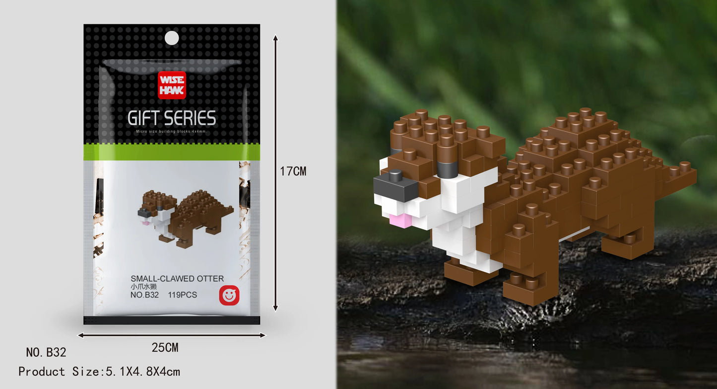 Mini Building Blocks 3D Animal  Diamond Model Micro Bricks Dog Cat Bird Moose Wolf Panda Macaw Toys For Children Birthday Gifts - CADA BRICKS®