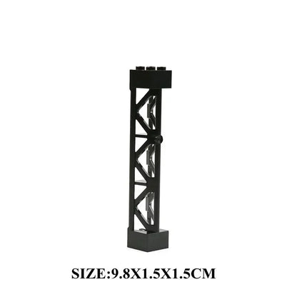 Double Sided Baseplates Bracket City Accessory Pillars MOC Parts For Military Building Blocks Gift Toys for Children
