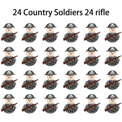 Military Building Blocks, Figures, Action Figures, Toys, Mini Dolls, Soldier Characters, Children's Toys, National Army Phalanx - CADA BRICKS®