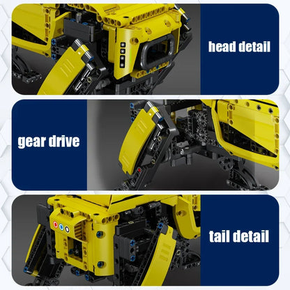 Mould King 15066/15075 Technical Robot Toys – Motorized Boston Dynamics Big Dog Model Alphadog Building Blocks Kid Gift