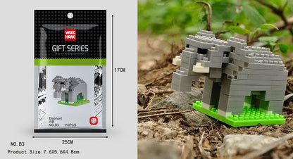 Mini Building Blocks 3D Animal  Diamond Model Micro Bricks Dog Cat Bird Moose Wolf Panda Macaw Toys For Children Birthday Gifts - CADA BRICKS®