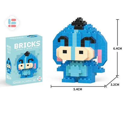 Disney LiLo Stitch Toys Building Blocks Pokeman Pikechu lega Anime Cartoon Character Model Building Blocks Toy for children Gift - CADA BRICKS®