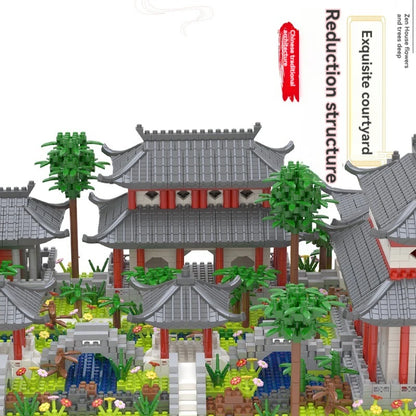 Mini Chinese Famous Architecture Micro Diamond Block China Classic Suzhou Garden 3in1 Building Brick Toy Model For Gift