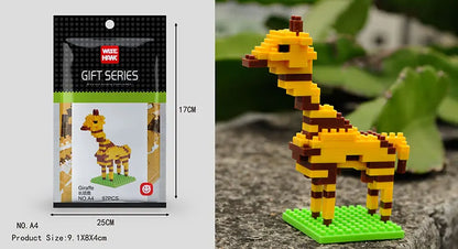 Mini Building Blocks 3D Animal  Diamond Model Micro Bricks Dog Cat Bird Moose Wolf Panda Macaw Toys For Children Birthday Gifts - CADA BRICKS®