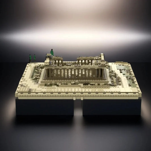 1513pcs MOC Ancient Architecture Series Parthenon Classical Temple Design DIY Model Building Blocks Birthday Toys Gift