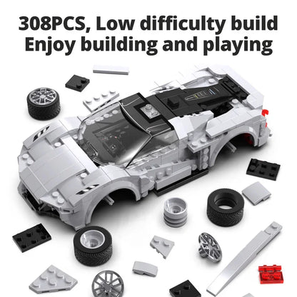 Cada RC APP Dálkové ovládání Lotus Sports Car Stavební bloky Město RC Vozidlo Závodní auto Cihly Dárky Hračky pro chlapce Dárky pro děti