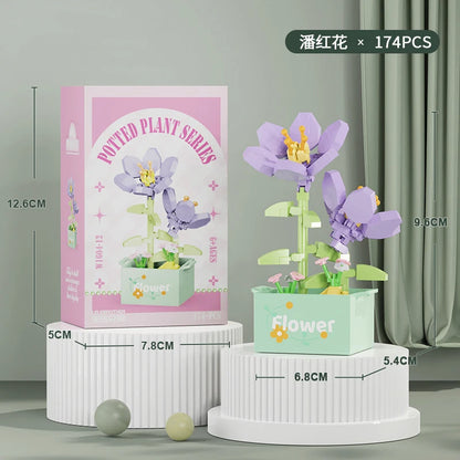Bouquet Flower Mini Diy Building Block Toys for Children Bricks Blocks for Adults Constructor Micro Bricks Construction Set Gift - CADA BRICKS®