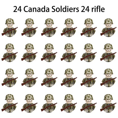 Military Building Blocks, Figures, Action Figures, Toys, Mini Dolls, Soldier Characters, Children's Toys, National Army Phalanx - CADA BRICKS®