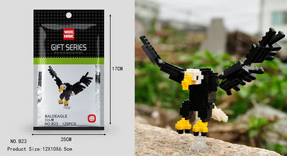 Mini Building Blocks 3D Animal  Diamond Model Micro Bricks Dog Cat Bird Moose Wolf Panda Macaw Toys For Children Birthday Gifts - CADA BRICKS®