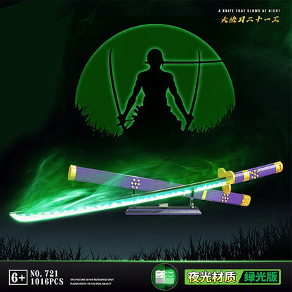 Samurai Sword Building Blocks Ninja Blade Katana Japanese Anime Butterfly Nichirin Knife Bricks MOC Children Toys for Adult Gift - CADA BRICKS®
