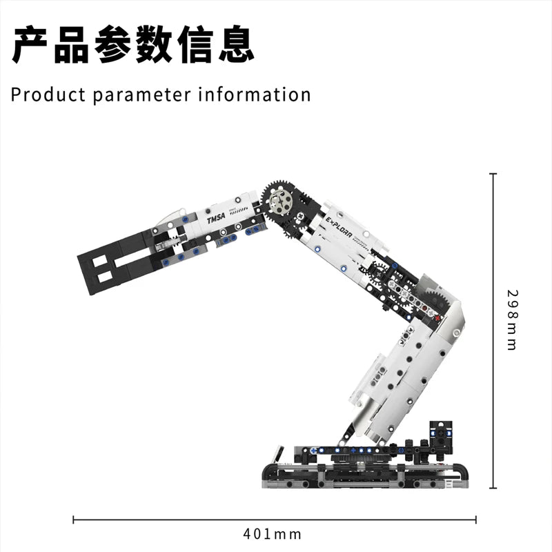 IN STOCK T2007 Technical Programming the Robotic Arm Building Blocks Bricks Assembling Model Toys for Boys Christmas Gift Set