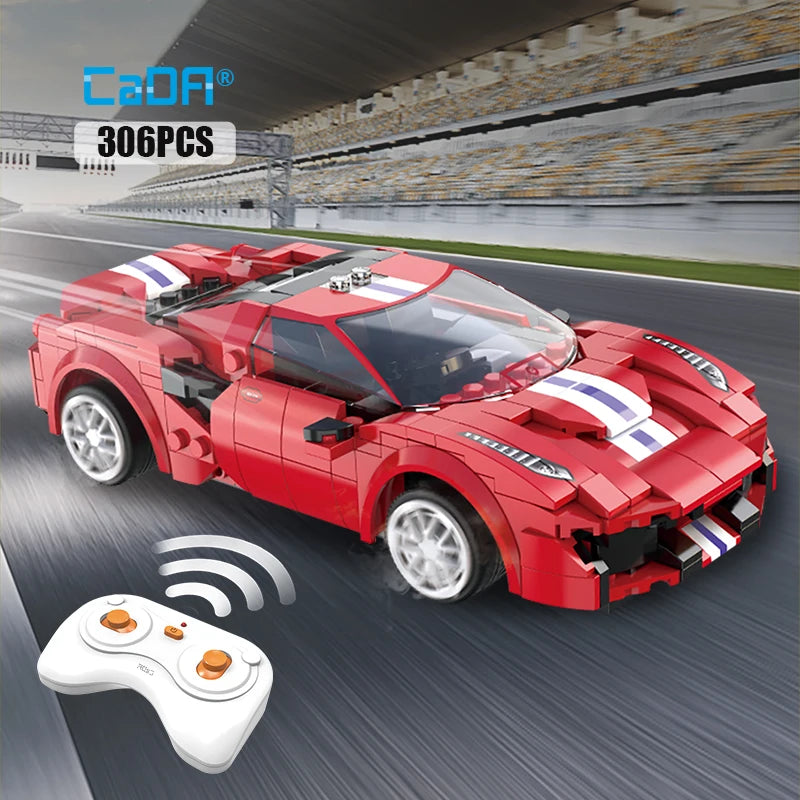 Cada City Remote Control Racing Car Compatible MOC Building Blocks RC Super Sports Car Bricks Children Boys Gifts Toys - CADA BRICKS®
