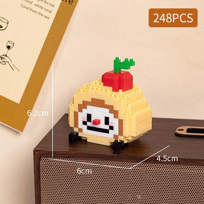 Food styling, mini building block toys, fruit stacking, desktop decoration, collection, collage, cute models, Christmas gifts - CADA BRICKS®