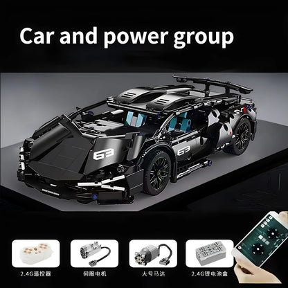 Technical Racing Sport Car Model Building Blocks technic adults 1:14 DIY Supercar Brick Puzzle Toys Kid Adult Gift（1280+granule） - CADA BRICKS®