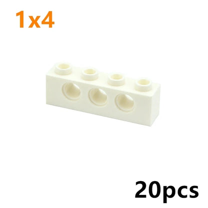 Technical Building Block MOC Combination Studded Long Beam with Hole Thick Bricks Compatible 3703 32018 3895 2730 3894 3701 3700 - CADA BRICKS®