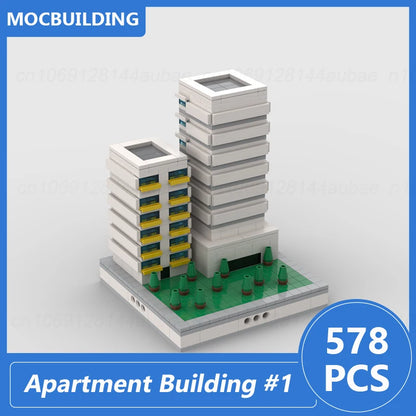 Skyscraper Modular City Series MOC Building Blocks DIY Assemble Bricks City Architecture Display Creative Educational Toys Gifts