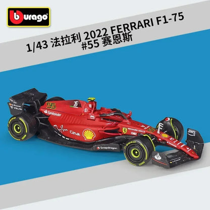 Skala 1:43 2022 Alfa Romeo F1 Team ORLEN C42 Techniczny samochód wyścigowy Klocki konstrukcyjne Model pojazdu Formuły 1 Klocki konstrukcyjne Zabawki na prezenty