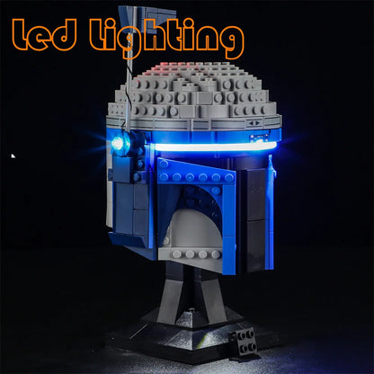 Lighting Set For LEGO Jango Fett Helmet Starings Wars 75408 Movie Not Include Block(Only Light Kit) - CADA BRICKS®