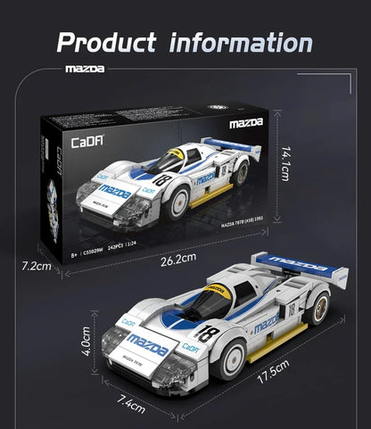 Cada 1:24 Technical Drift Racing Car C42 Sports Car Model Building Blocks City Endurance Sports-Car Bricks Toys For Kid Gifts - CADA BRICKS®