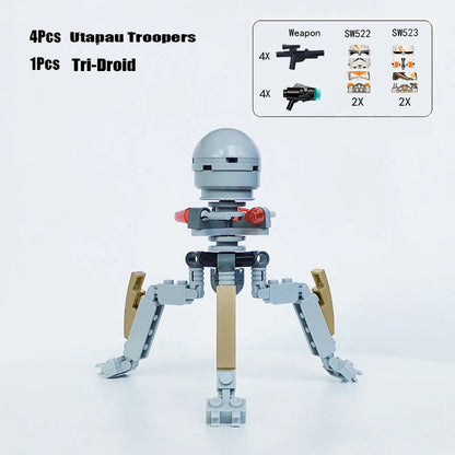 New Dropship Swamp Speeder Soldier Clone Walker Battles Army Packe Building Blocks Toys