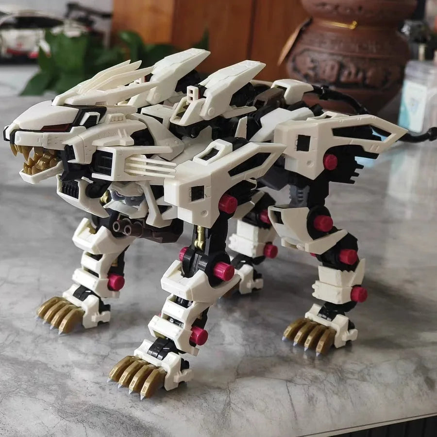 BT Building Blocks ZOIDS RZ-041 White Liger ZERO 1:72 Scale Full Action Plastic Kit Assemble Model Christmas Gifts For Children - CADA BRICKS®