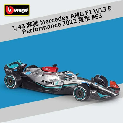 Skala 1:43 2022 Alfa Romeo F1 Team ORLEN C42 Techniczny samochód wyścigowy Klocki konstrukcyjne Model pojazdu Formuły 1 Klocki konstrukcyjne Zabawki na prezenty