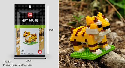 Mini Building Blocks 3D Animal  Diamond Model Micro Bricks Dog Cat Bird Moose Wolf Panda Macaw Toys For Children Birthday Gifts - CADA BRICKS®