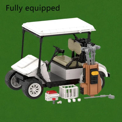 807/pcs Building Blocks Golf Cart Model Easy Operation Pullback Action Simulation Vehicle Model for Children Holiday Gift - CADA BRICKS®