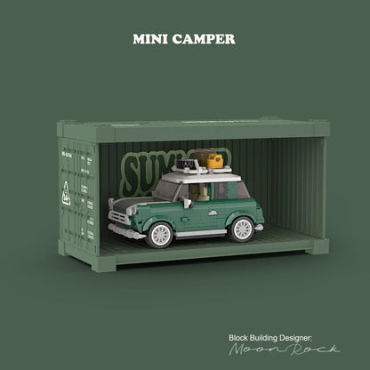 NEW Creative City Retro Car Building Blocks T1 Campervan Beetle Camper Car Bricks Mini Camper Model Toys Kids Christmas Gifts