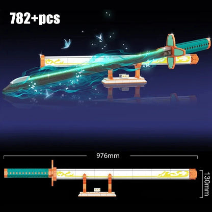 Samurai Sword Building Blocks Ninja Blade Katana Japanese Anime Butterfly Nichirin Knife Bricks MOC Children Toys for Adult Gift - CADA BRICKS®
