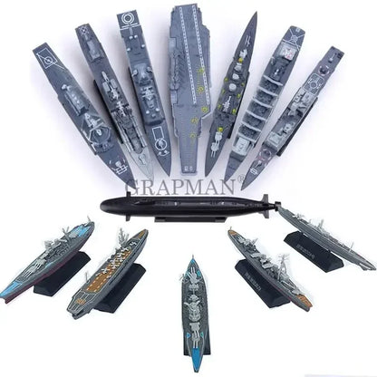 1/2000 Plastic Assemble Warship Cruiser Destroyer Submarine Model Kit WWII Yamato USS Model Ship Puzzle Military Toys For Boys