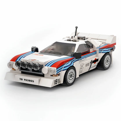 244 SZTUKI MOC Lancia Rally 037 Martini Racing - Zwycięzca Rajdu Monte Carlo 1983 Klocki DIY Klocki Zabawkowe Prezenty Noworoczne