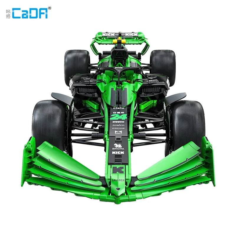 Cada 1:8  MOC Sauber F1 Team C44 Formula-1 F1 Racing Car Number 24 Sports Car Building Blocks City KICK Car Bricks Toys Gift - CADA BRICKS®