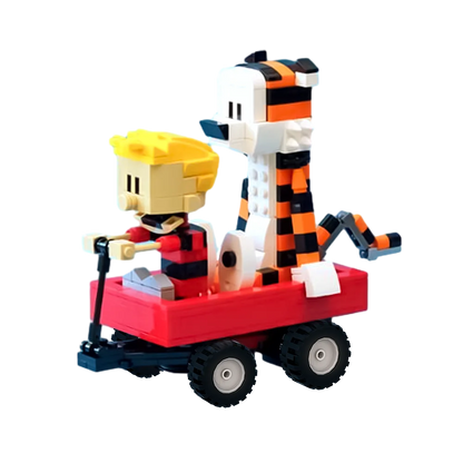 Moc Calvined and Hobbes Building Blocks Classic Comic Book Figure DIY Model Bricks Children Educational Toys Collect gifts - CADA BRICKS®