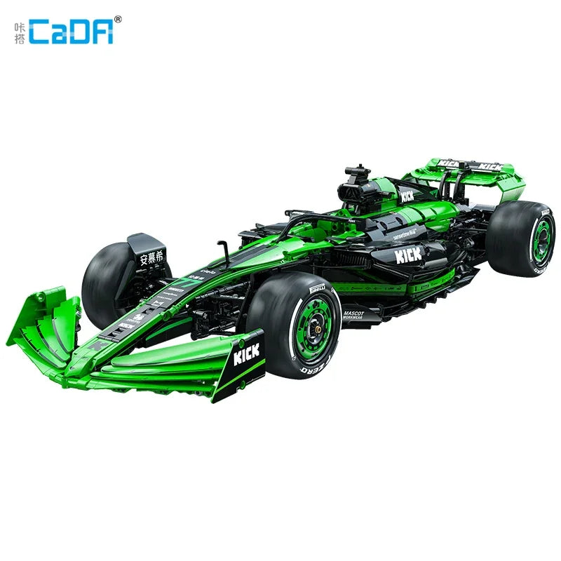 Cada 1:8  MOC Sauber F1 Team C44 Formula-1 F1 Racing Car Number 24 Sports Car Building Blocks City KICK Car Bricks Toys Gift - CADA BRICKS®