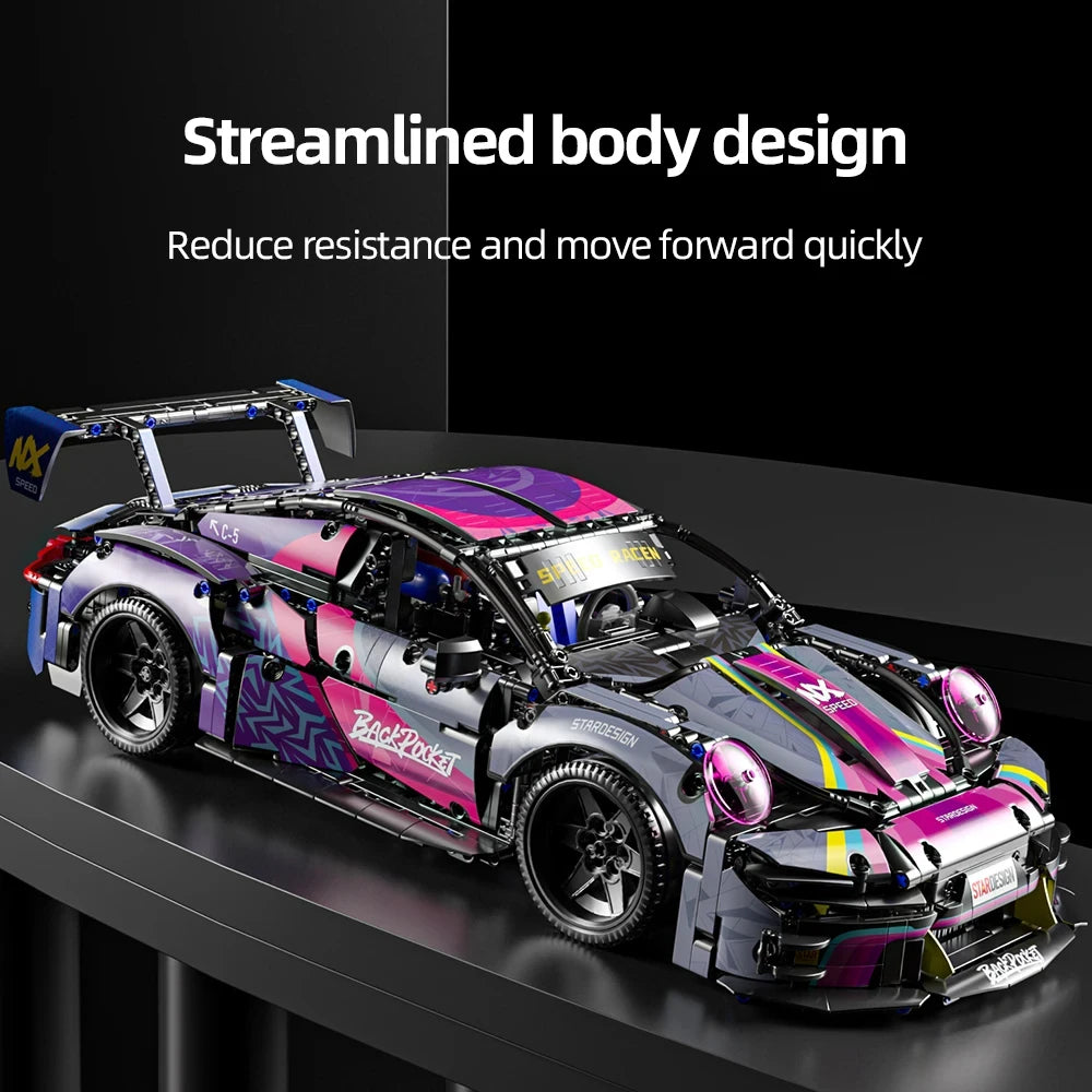 1611 PCS Sport Car Building Block Sets for Adults,1:10 Collectible Model Scale Engineering Toy Gifts for Boys Car no Box - CADA BRICKS®