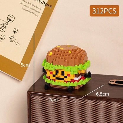 Food styling, mini building block toys, fruit stacking, desktop decoration, collection, collage, cute models, Christmas gifts - CADA BRICKS®