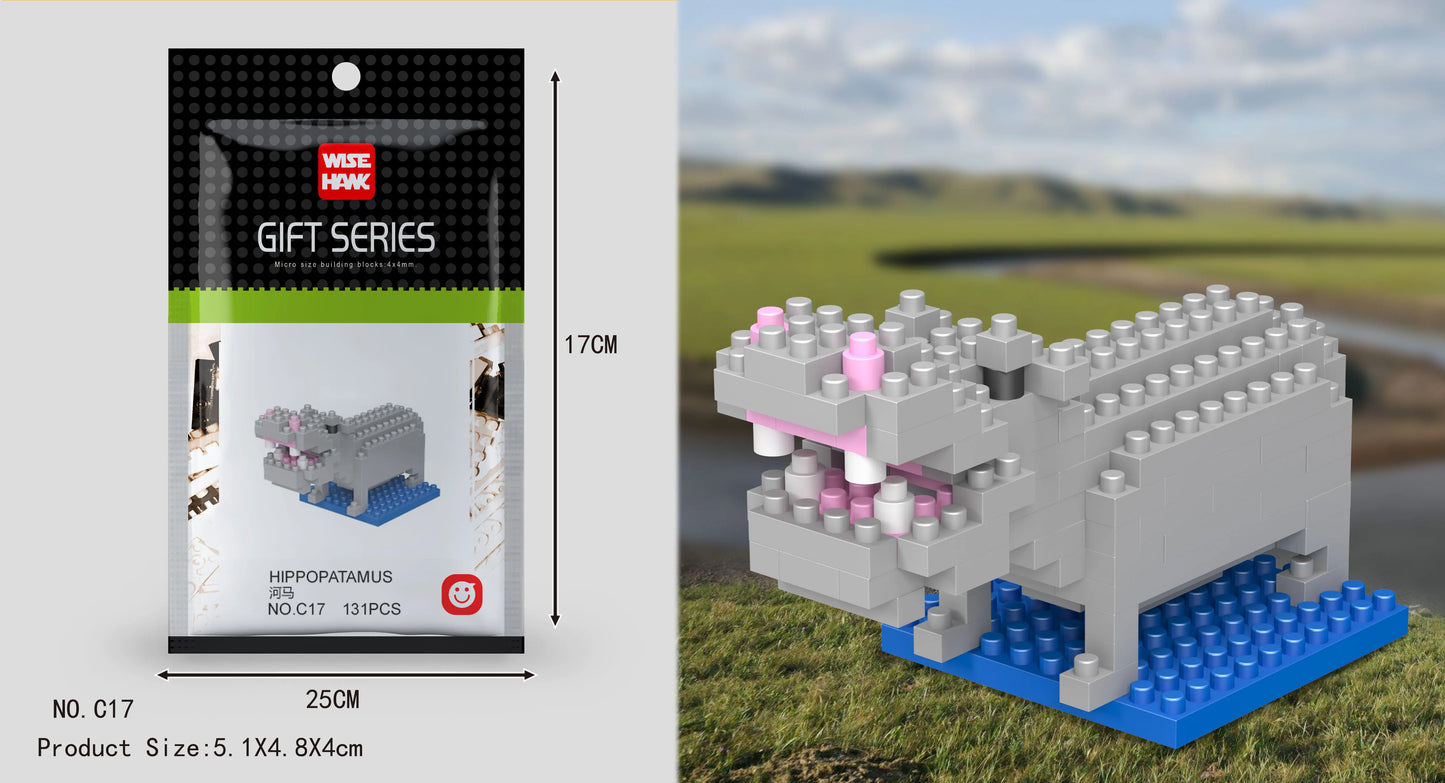 Mini Building Blocks 3D Animal  Diamond Model Micro Bricks Dog Cat Bird Moose Wolf Panda Macaw Toys For Children Birthday Gifts - CADA BRICKS®