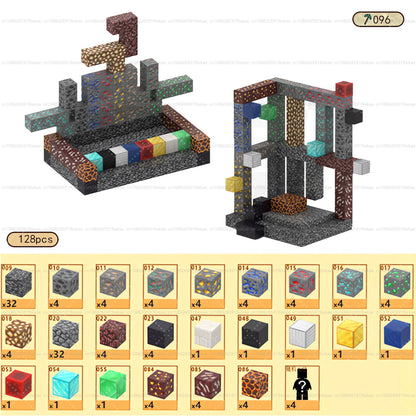 Magnetic Building Block Magnet Cube Mine World Set for Boy Girl Kid Age 3+ DIY Model Children STEM Sensory Toy Christmas Gift - CADA BRICKS®