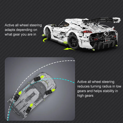 Cada 1:8 MOC 4346PCS Supercar City Racing Car Hypercar Building Blocks Sportscar Racing Vehicle Bricks Toys Children Kids Gifts - CADA BRICKS®