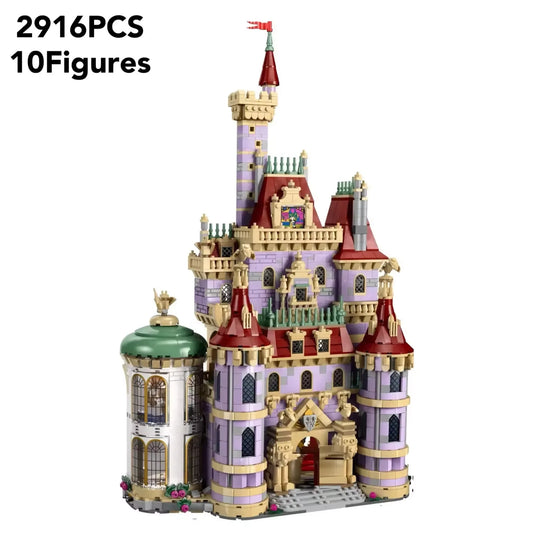 Beauty Princess Castle Building blocks Building Beast Monster romantic toy model moc brick birthday gift