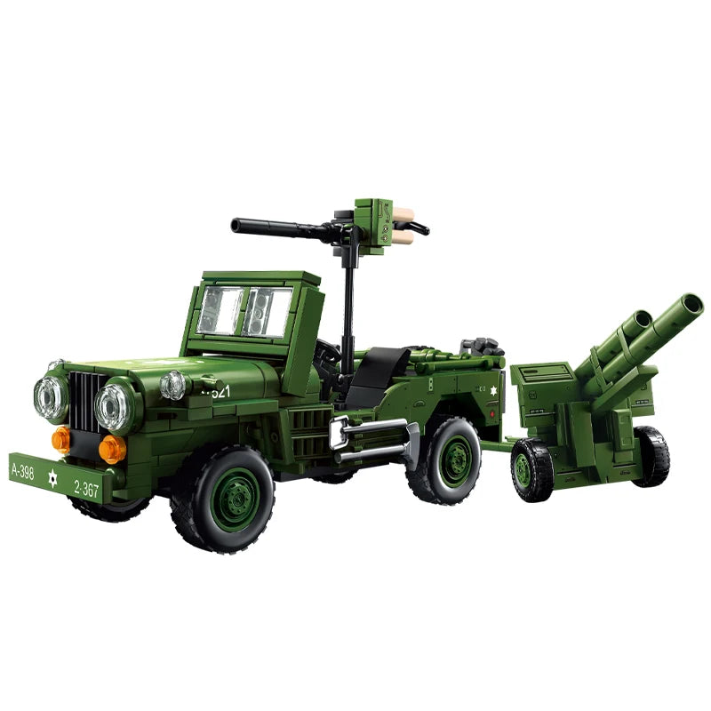 World War 2 WW2 Army Military Soldiers SWAT Leopard 2A7 Main Battle Tank Assemble Building Blocks Bricks Children's Toys Gift - CADA BRICKS®