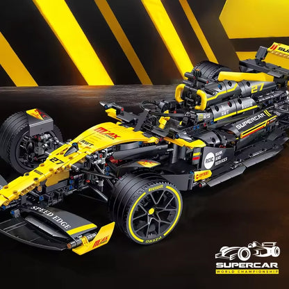 1650Pcs 1:8 Scale JKC7205 F1 Racing Car Building Block Kit Classic Supercar Model Collectible Gift Car Enthusiast and Racing Car