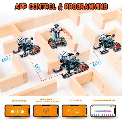 724pcs 4 in 1 City Technical Programming RC Car Robot Building Kit Stem Racing Car 6-16 Year Old Kids Bricks Toys for Boys Gifts - CADA BRICKS®