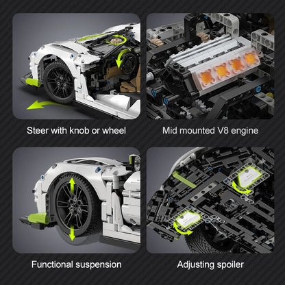 Cada 1:8 MOC 4346PCS Supercar City Racing Car Hypercar Building Blocks Sportscar Racing Vehicle Bricks Toys Children Kids Gifts - CADA BRICKS®